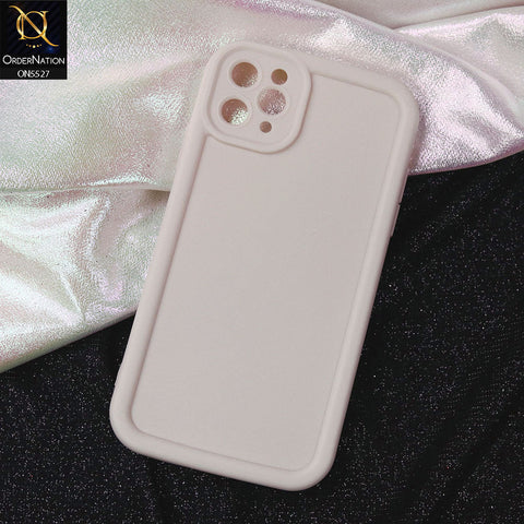 iPhone 11 Pro Cover - Off White -Soft Silicone Case With Round Bumper Matte TPU Shockproof Cover
