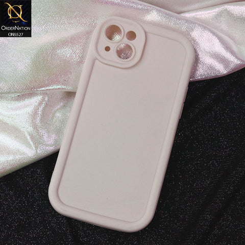 iPhone 14 Plus Cover - Off White -Soft Silicone Case With Round Bumper Matte TPU Shockproof Cover