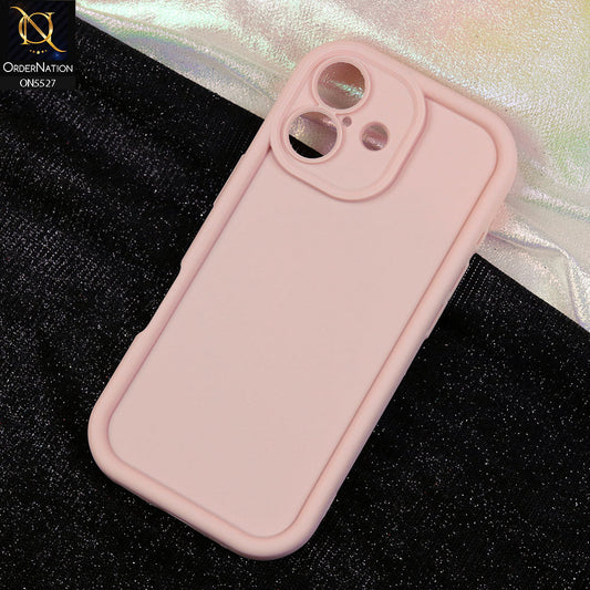iPhone 17 Cover - Light Pink - Soft Silicone Case With Round Bumper Matte TPU Shockproof Cover