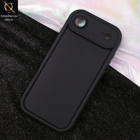 iPhone 17 Air Cover - Black - Soft Silicone Case With Round Bumper Matte TPU Shockproof Cover