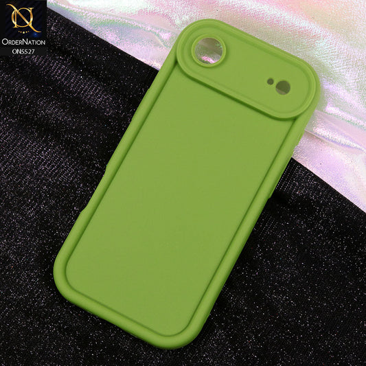 iPhone 17 Air Cover - Light Green - Soft Silicone Case With Round Bumper Matte TPU Shockproof Cover