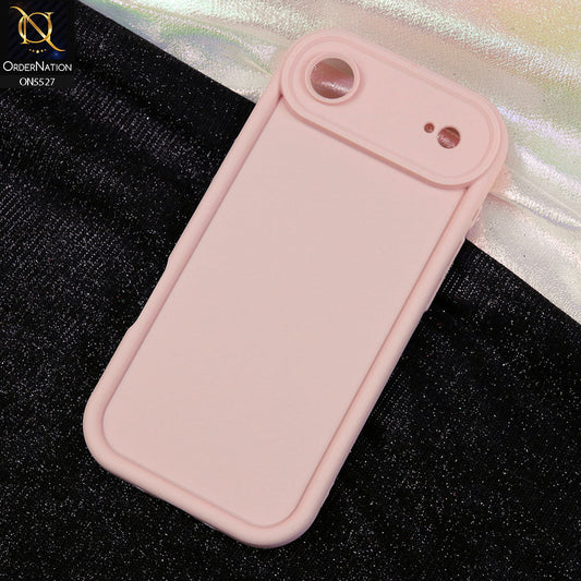 iPhone 17 Air Cover - Light Pink - Soft Silicone Case With Round Bumper Matte TPU Shockproof Cover