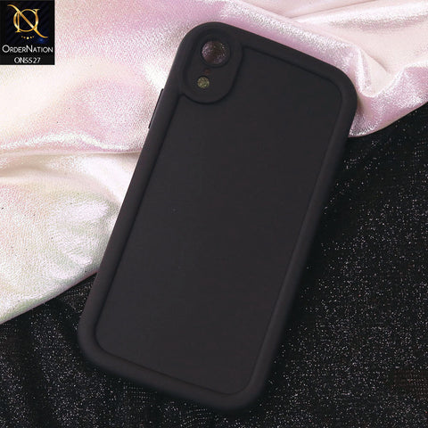 iPhone XR Cover - Black - Soft Silicone Case With Round Bumper Matte TPU Shockproof Cover
