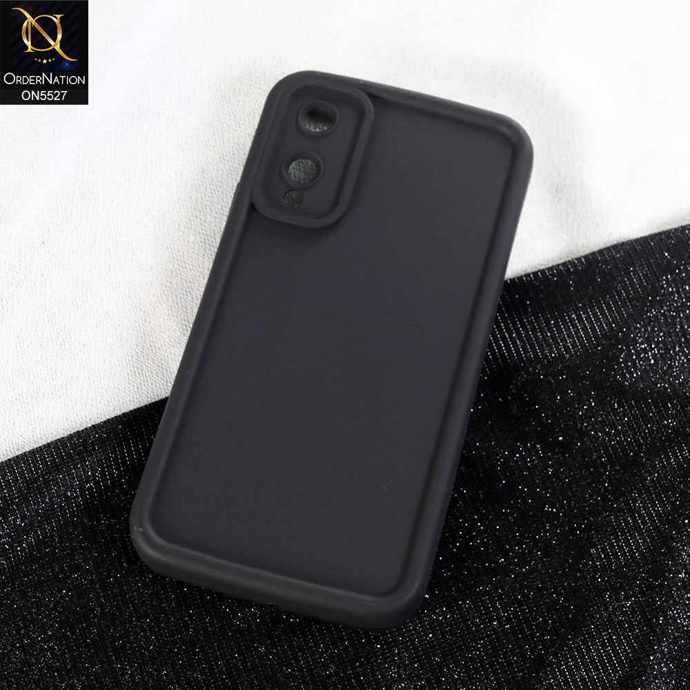 Itel A18 Cover - Black - Soft Silicone Case With Round Bumper Matte TPU Shockproof Cover