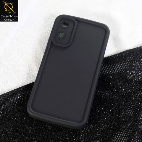 Itel A18 Cover - Black - Soft Silicone Case With Round Bumper Matte TPU Shockproof Cover