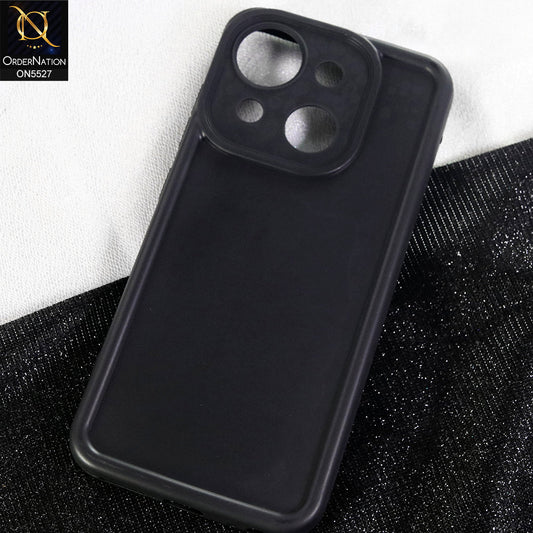 Itel A50C Cover - Black - Soft Silicone Case With Round Bumper Matte TPU Shockproof Cover