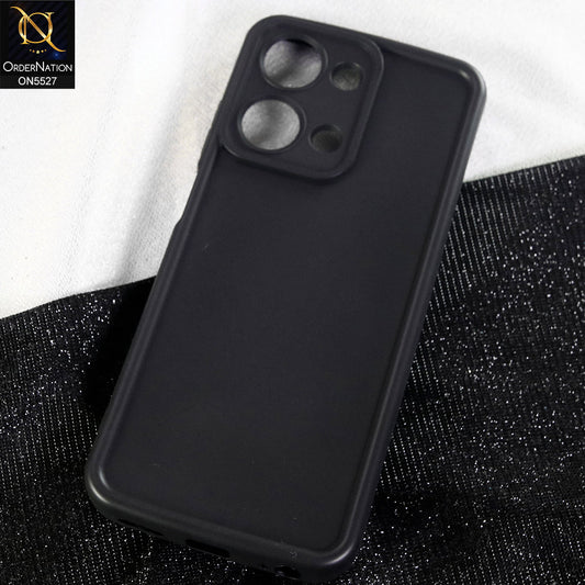 itel P40 Plus Cover - Black - Soft Silicone Case With Round Bumper Matte TPU Shockproof Cover