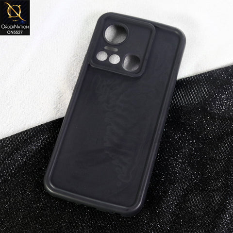 itel S18 Cover - Black - Soft Silicone Case With Round Bumper Matte TPU Shockproof Cover