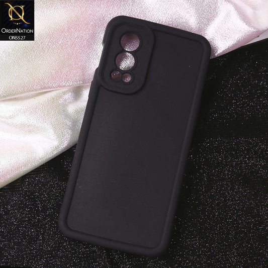 OnePlus Nord 2 Cover - Black - Soft Silicone Case With Round Bumper Matte TPU Shockproof Cover