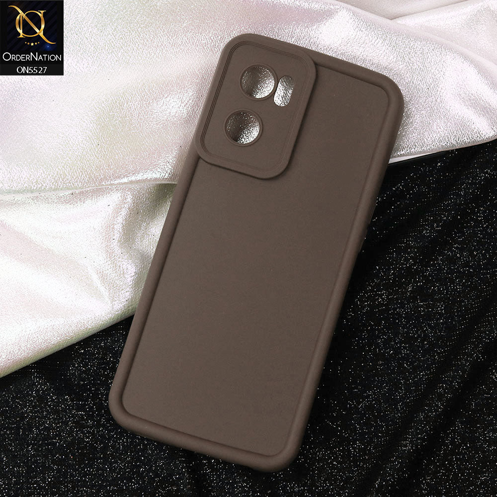 OnePlus Nord CE 2 5G Cover - Brown - Soft Silicone Case With Round Bumper Matte TPU Shockproof Cover