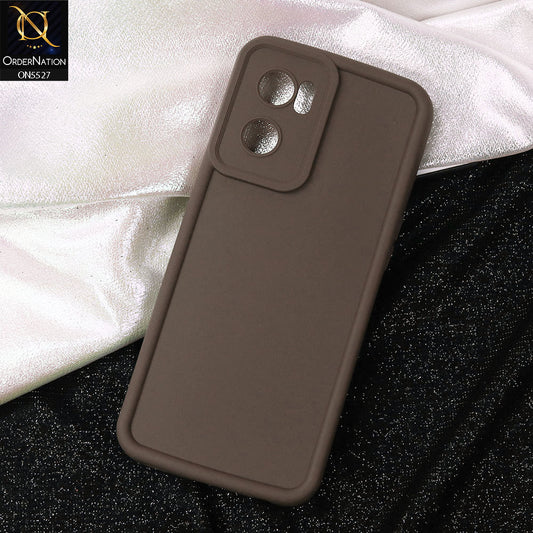 OnePlus Nord CE 2 5G Cover - Brown - Soft Silicone Case With Round Bumper Matte TPU Shockproof Cover
