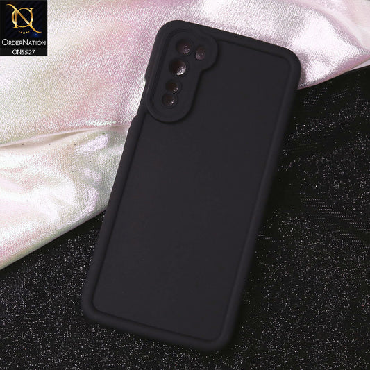 OnePlus Nord Cover - Black - Soft Silicone Case With Round Bumper Matte TPU Shockproof Cover