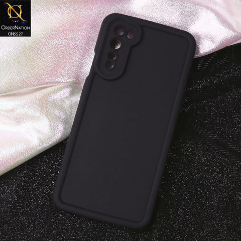 OnePlus Nord Cover - Black - Soft Silicone Case With Round Bumper Matte TPU Shockproof Cover