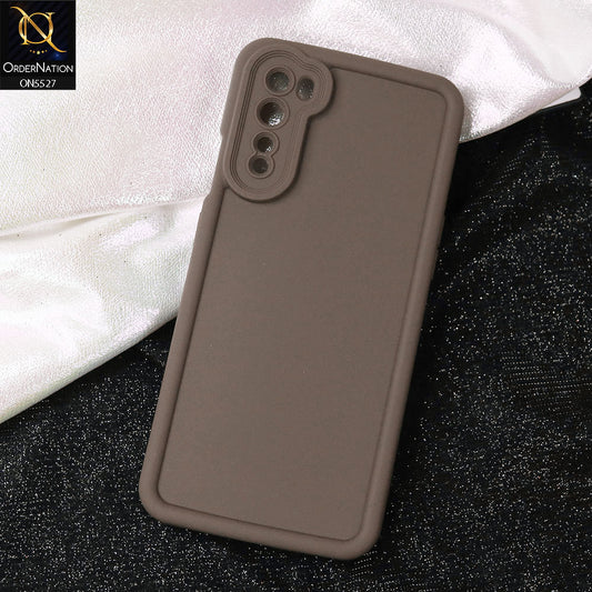 OnePlus Nord Cover - Brown -Soft Silicone Case With Round Bumper Matte TPU Shockproof Cover