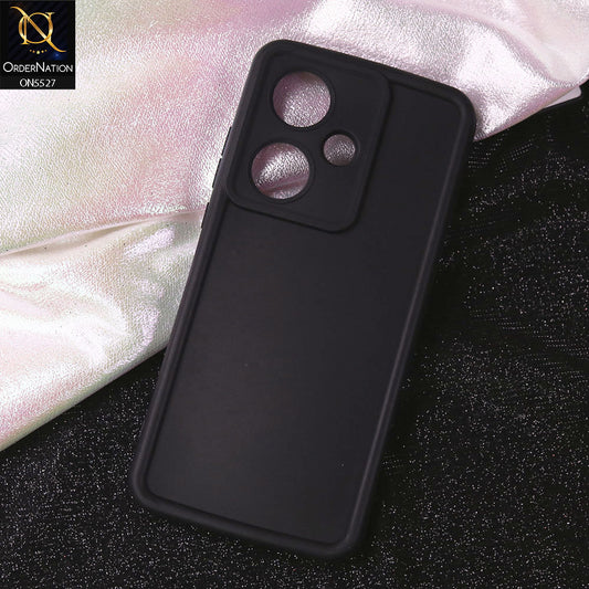 OnePlus Nord CE3 Cover - Black - Soft Silicone Case With Round Bumper Matte TPU Shockproof Cover