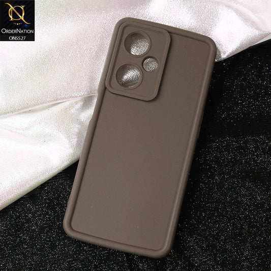 OnePlus Nord CE 3 Lite Cover - Brown -Soft Silicone Case With Round Bumper Matte TPU Shockproof Cover