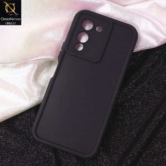 Infinix Note 12 G96 Cover - Black - Soft Silicone Case With Round Bumper Matte TPU Shockproof Cover