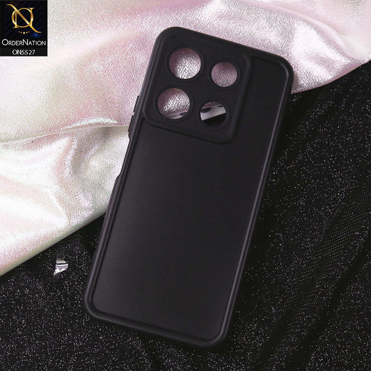 Infinix Note 30 Pro Cover - Black - Soft Silicone Case With Round Bumper Matte TPU Shockproof Cover