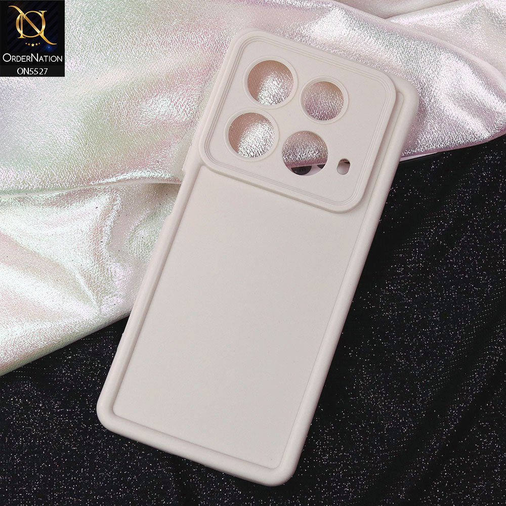 Infinix Note 40 Cover - Off White -Soft Silicone Case With Round Bumper Matte TPU Shockproof Cover