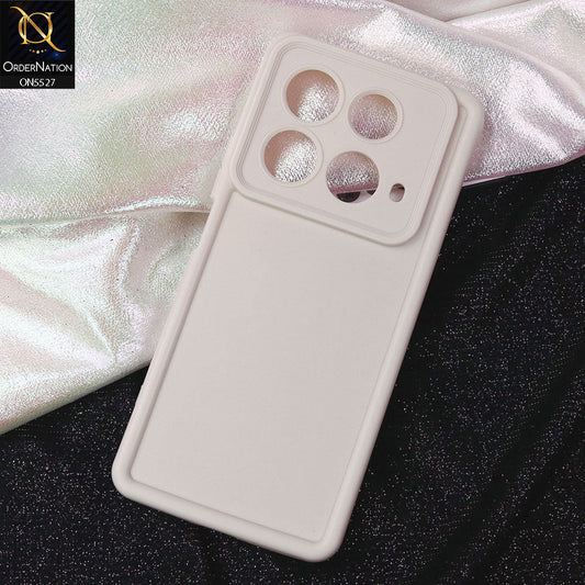 Infinix Note 40 Cover - Off White -Soft Silicone Case With Round Bumper Matte TPU Shockproof Cover