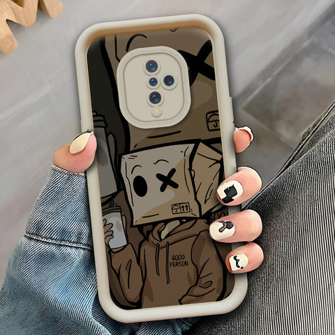 Vivo S1 Pro  - Offwhite - D4 - ONation Step Up Series - HQ Liquid Silicone Soft Case