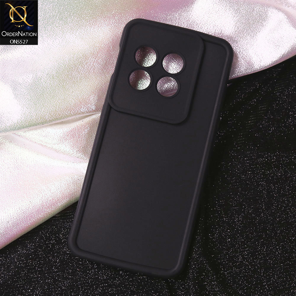 OnePlus 11 Cover - Black - Soft Silicone Case With Round Bumper Matte TPU Shockproof Cover