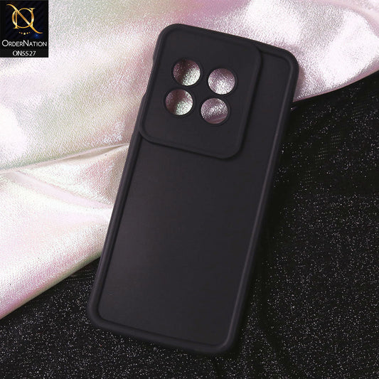 OnePlus 11 Cover - Black - Soft Silicone Case With Round Bumper Matte TPU Shockproof Cover