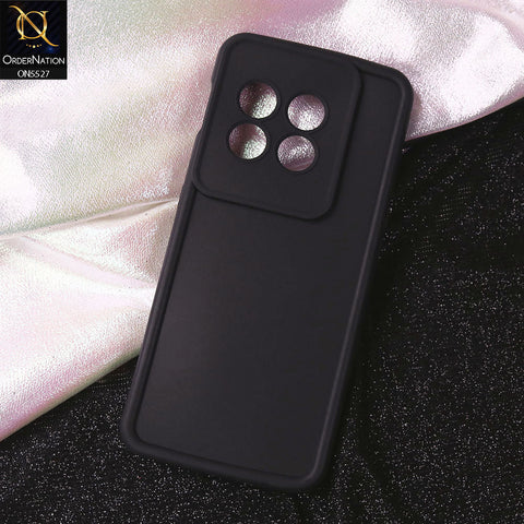 OnePlus 11 Cover - Black - Soft Silicone Case With Round Bumper Matte TPU Shockproof Cover