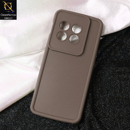OnePlus 11 Cover - Brown -Soft Silicone Case With Round Bumper Matte TPU Shockproof Cover