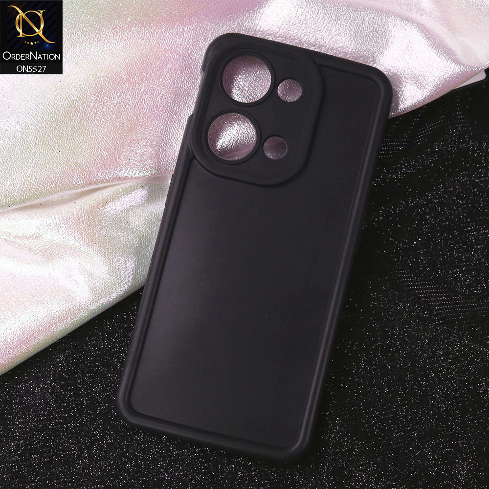 OnePlus Nord 3 Cover - Black - Soft Silicone Case With Round Bumper Matte TPU Shockproof Cover