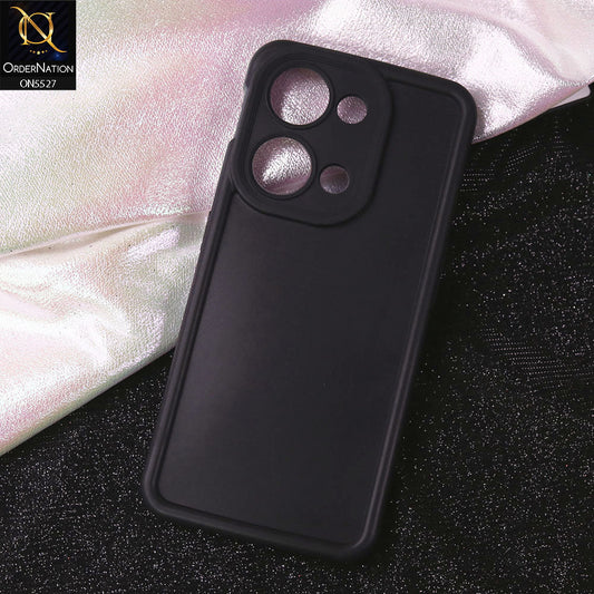 OnePlus Nord 3 Cover - Black - Soft Silicone Case With Round Bumper Matte TPU Shockproof Cover