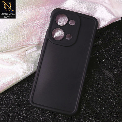 OnePlus Nord 3 Cover - Black - Soft Silicone Case With Round Bumper Matte TPU Shockproof Cover