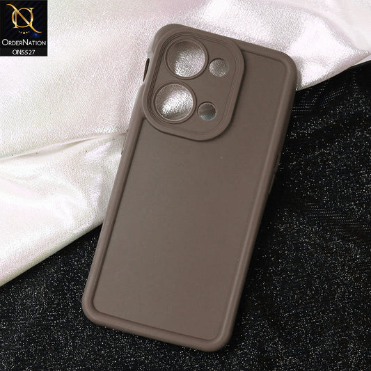 OnePlus Nord 3 Cover - Brown - Soft Silicone Case With Round Bumper Matte TPU Shockproof Cover