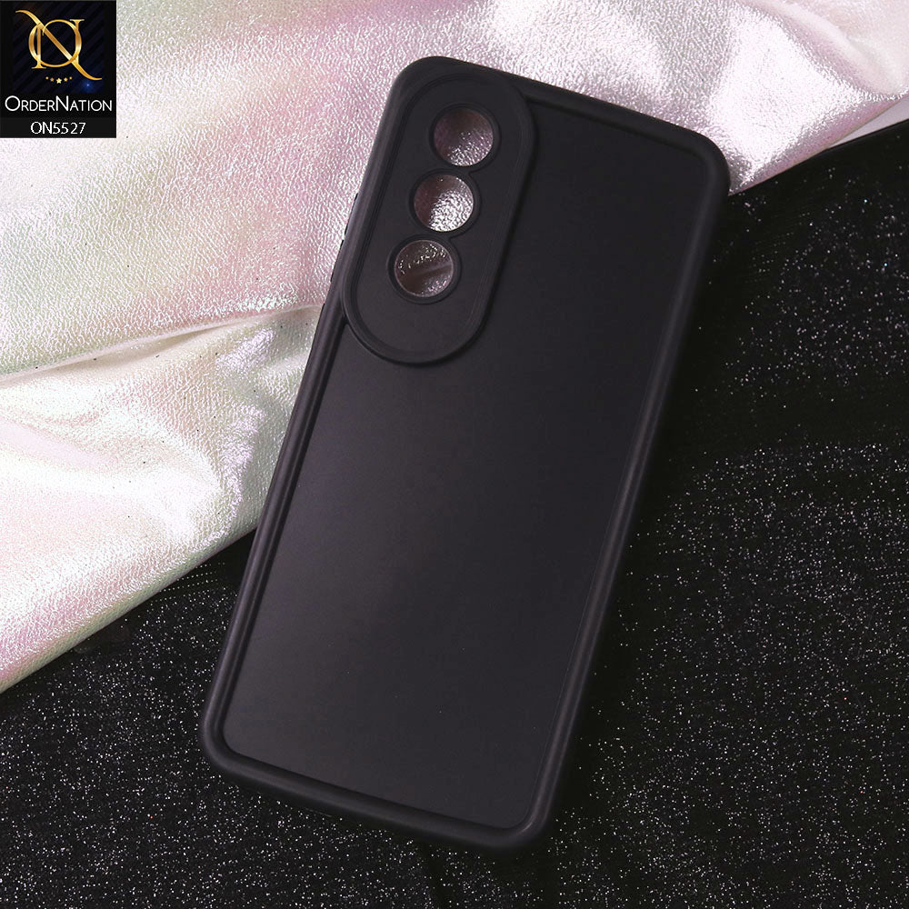 OnePlus Nord CE4 Cover - Black - Soft Silicone Case With Round Bumper Matte TPU Shockproof Cover