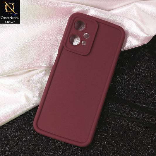 OnePlus Nord CE 2 Lite 5G Cover - Maroon - Soft Silicone Case With Round Bumper Matte TPU Shockproof Cover