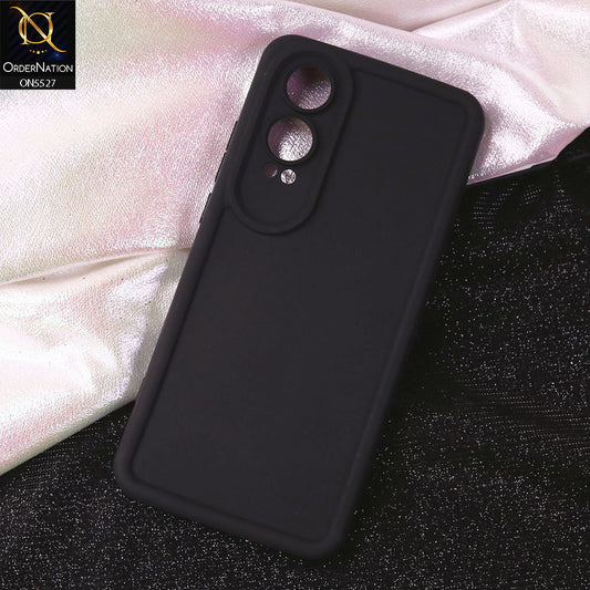OnePlus Nord CE 4 Lite Cover - Black - Soft Silicone Case With Round Bumper Matte TPU Shockproof Cover