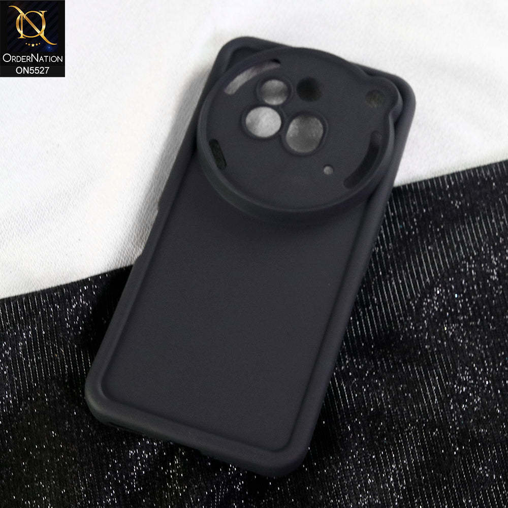 Nothing Phone 3a Pro Cover - Black - Soft Silicone Case With Round Bumper Matte TPU Shockproof Cover