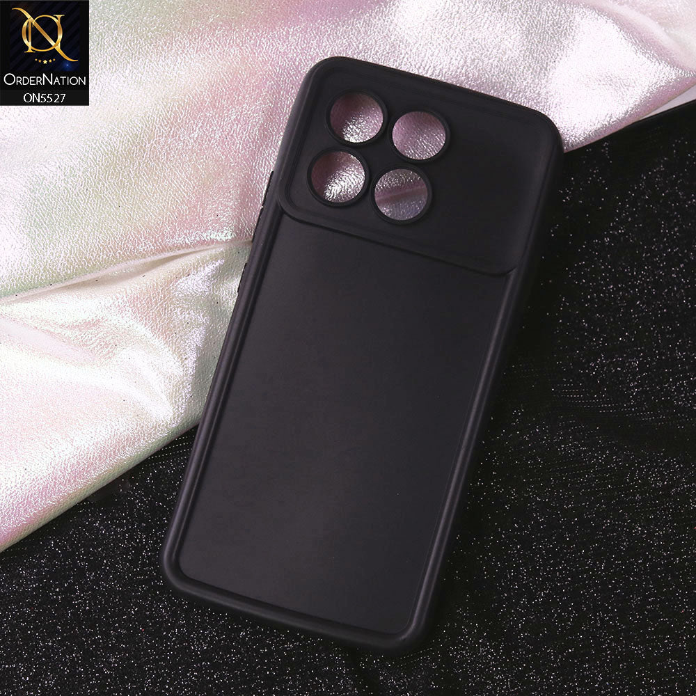 Xiaomi Poco F6 Pro Cover - Black - Soft Silicone Case With Round Bumper Matte TPU Shockproof Cover