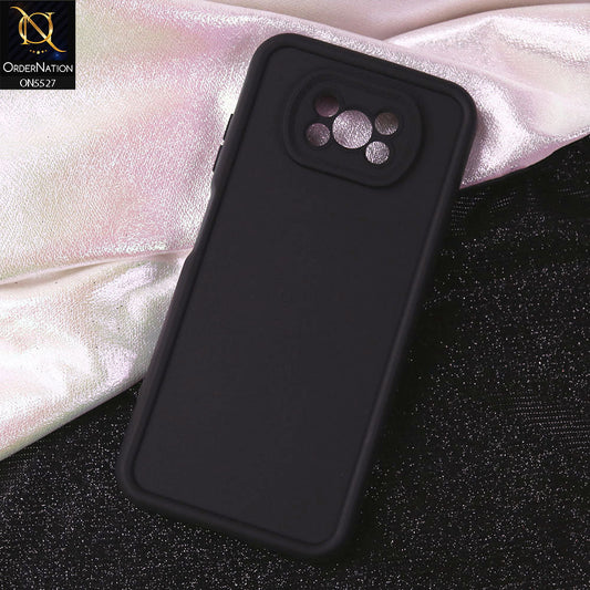 Xiaomi Poco X3 Cover - Black - Soft Silicone Case With Round Bumper Matte TPU Shockproof Cover