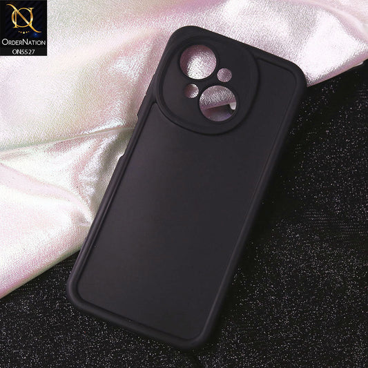 Tecno Spark Go 1 Cover - Black - Soft Silicone Case With Round Bumper Matte TPU Shockproof Cover