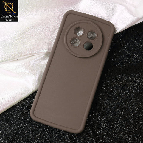 Realme 13 Pro Plus Cover - Brown -Soft Silicone Case With Round Bumper Matte TPU Shockproof Cover