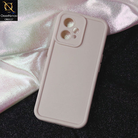 Realme 9 Pro Plus  Cover - Off White -Soft Silicone Case With Round Bumper Matte TPU Shockproof Cover