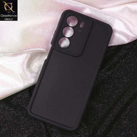 Realme C75 Cover - Black - Soft Silicone Case With Round Bumper Matte TPU Shockproof Cover
