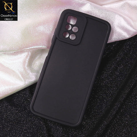 Xiaomi Redmi 10 Cover - Black - Soft Silicone Case With Round Bumper Matte TPU Shockproof Cover