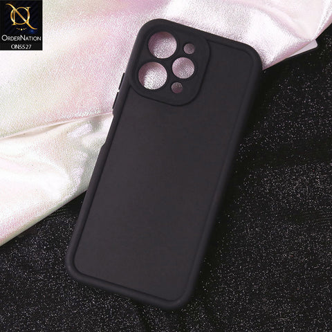Xiaomi Redmi 12 Cover - Black - Soft Silicone Case With Round Bumper Matte TPU Shockproof Cover