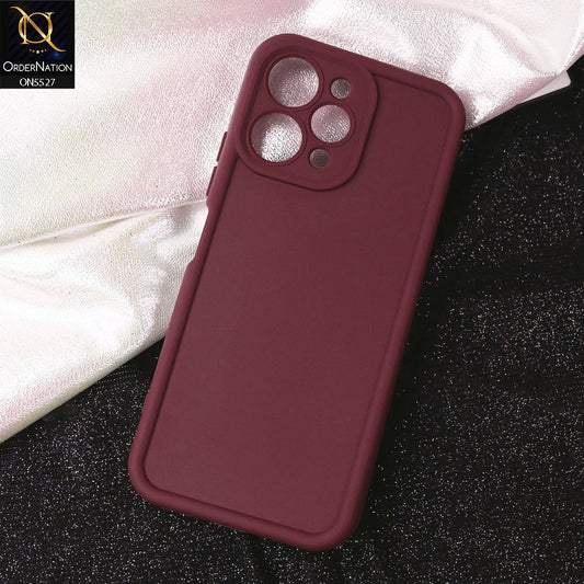 Xiaomi Redmi 12 Cover - Maroon - Soft Silicone Case With Round Bumper Matte TPU Shockproof Cover