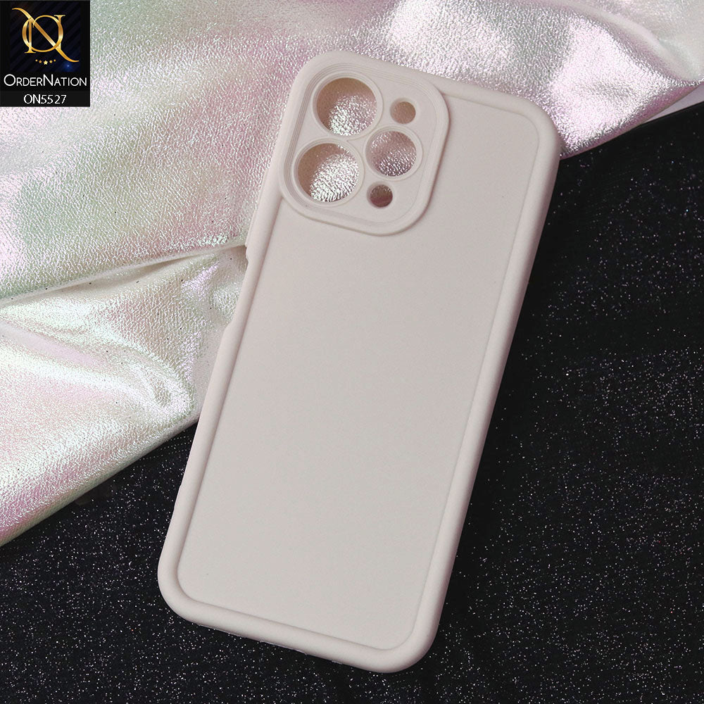 Xiaomi Redmi 12 Cover - Off White -Soft Silicone Case With Round Bumper Matte TPU Shockproof Cover