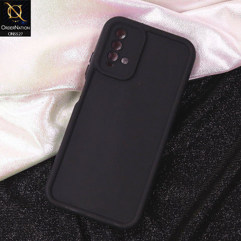 Xiaomi Redmi Note 9 4G Cover - Black - Soft Silicone Case With Round Bumper Matte TPU Shockproof Cover