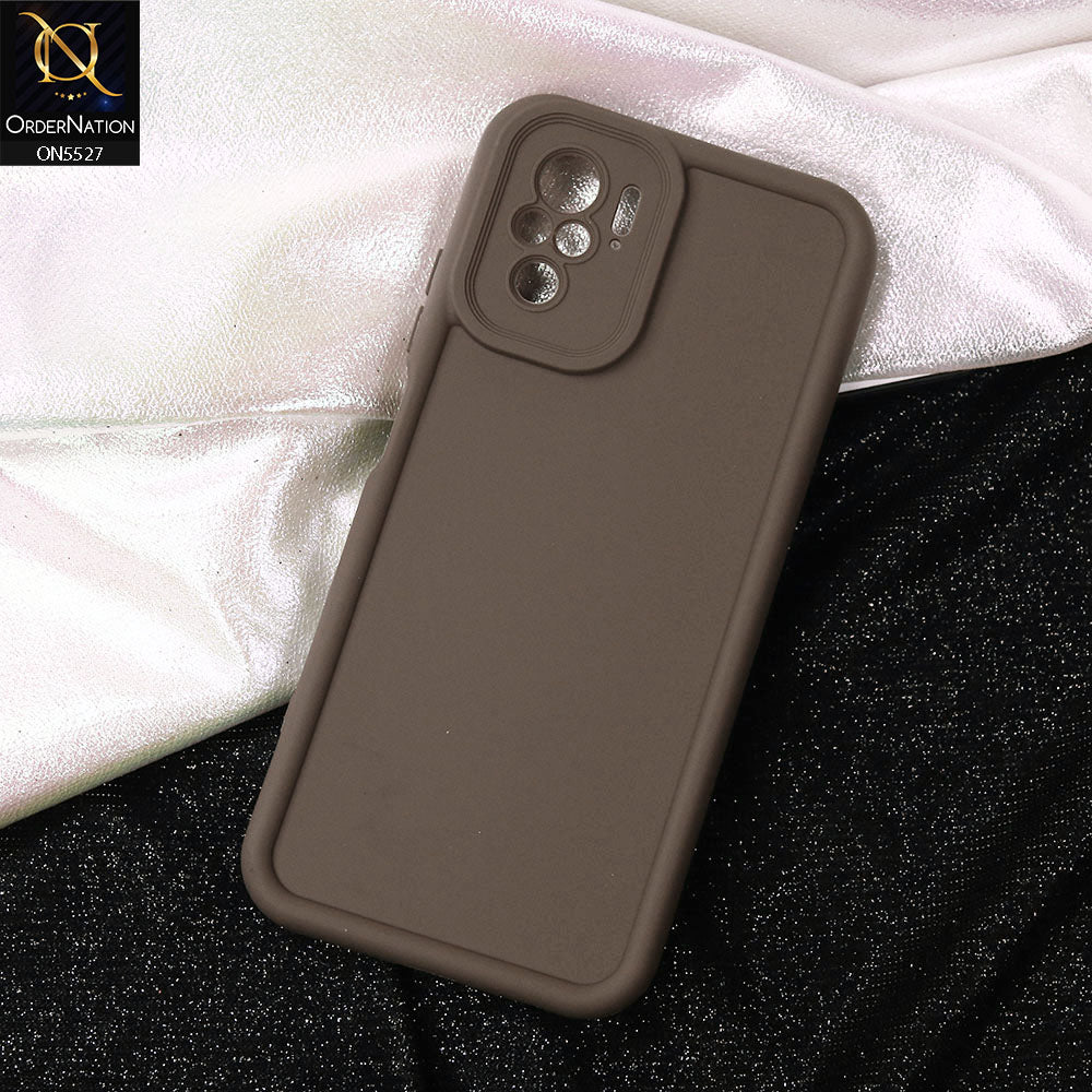 Xiaomi Redmi Note 10 4G Cover - Brown -Soft Silicone Case With Round Bumper Matte TPU Shockproof Cover