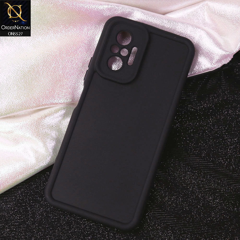 Xiaomi Redmi Note 10 Pro Max Cover - Black - Soft Silicone Case With Round Bumper Matte TPU Shockproof Cover